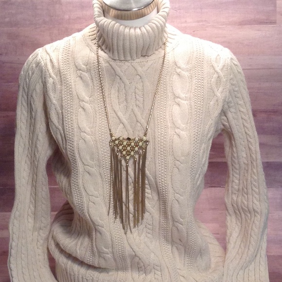 Croft Barrow Cable Knit Turtleneck 